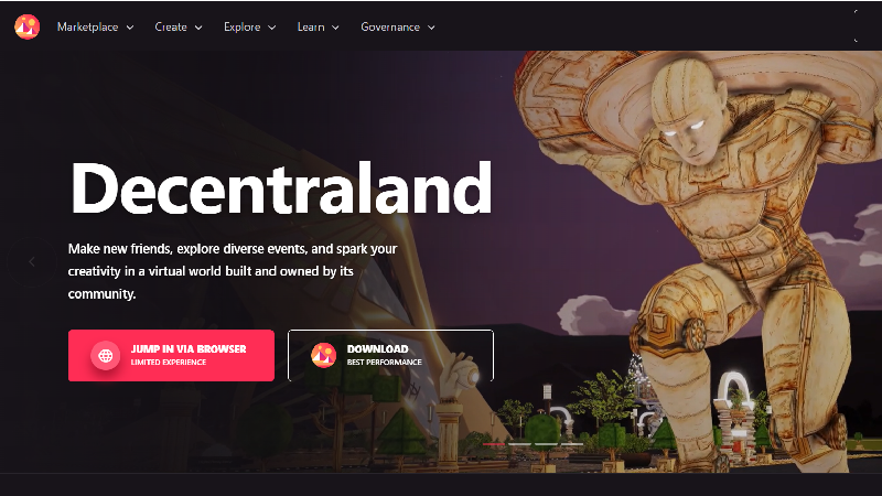 Dezentraland NFT-Gaming-Unternehmen