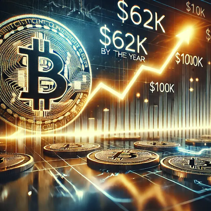 Bitcoin Chart zeigt Preisanstieg auf $62K