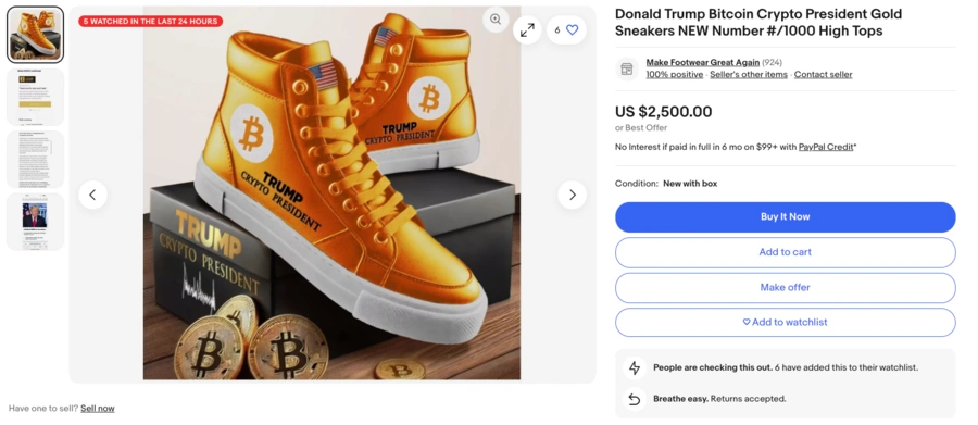 Trump hat eine Reihe von „offiziellen Krypto-Schuhen“ auf den Markt gebracht Trump-hat-eine-Reihe-von-„offiziellen-Krypto-Schuhen“ auf-den-Markt-gebracht