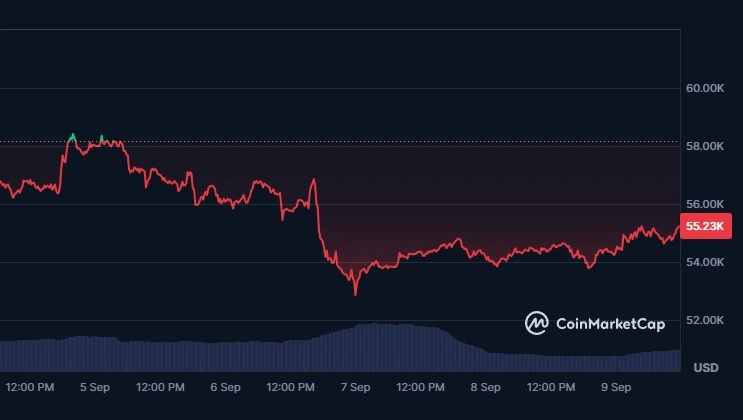 Bitcoin-Wert fällt auf bis zu $52,850 Bitcoin-Wert-fällt-auf-bis-zu-$52,850