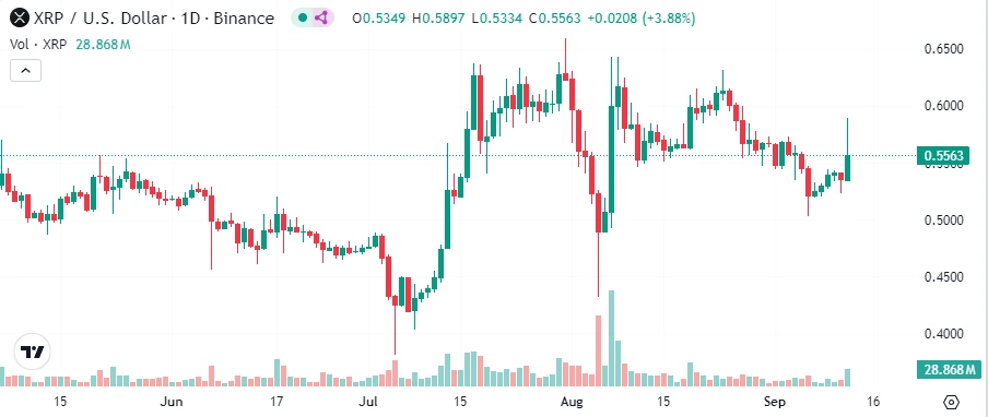 XRP um 8 % gestiegen XRP-um-8%-gestiegen