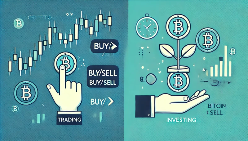 Vergleich von Krypto-Handel und Krypto-Investitionen