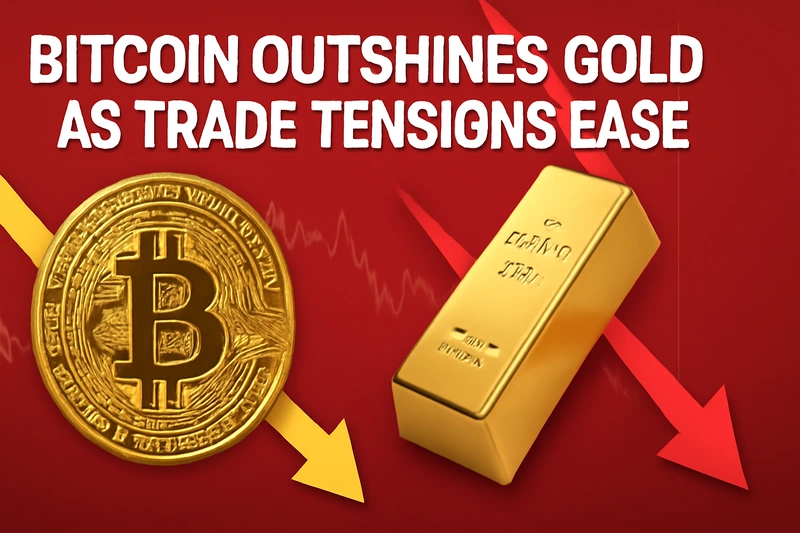 Bitcoin übertrifft Gold angesichts nachlassender Handelsspannungen
